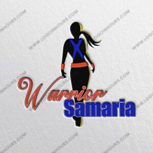Warrior Samaria fitness logo with athlete figure